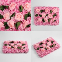 요비월드 조화 꽃벽 60X40CM 포토월 웨딩포토월 조화장식