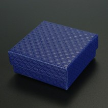 DYDOB 1 개 7.5.5x3.5cm 보석 세트 디스플레이 선물 상자 반지 목걸이 팔찌 귀걸이 포장 스폰지 내부 직사각형, [01] 7.5.5x3.5CM, [01] box, [06] zuanshiwen blue