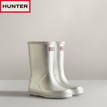 HUNTER 22 헌터 키즈 퍼스트 클래식 웰링턴 레인 부츠 장화 실버 KFT5087RMT
