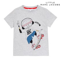 리틀 마크제이콥스 그레이 보드 반팔티 W25200-A05
