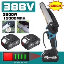 전기톱 충전식 체인 원형 미니 3000w 6 인치 전기 톱 배터리 표시기 목공 도구 makita 배터리 18v eu 플러그