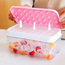 위스키 얼음트레이 얼음틀 얼음메이커 칵테일 가정용 업소용 도매 선물 BB1649, 32구 푸쉬얼음트레이(색상랜덤)