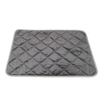 따듯한 전기장판 애완동물 강아지 고양이 보온 소프트 열 매트, S (40x50CM), GRAY