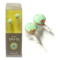 5myshop_미니어처 수제 이어폰 EPU-02 (민트도넛츠) 귀여운 적업 핸드메이드 패션 선물용 초등학생 통화 예쁜 음악감상_5myshop, 이상품선택!!, 무옵션상품임!!