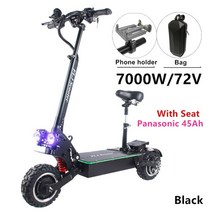 flj 72v 7000w electric scooter with dual motors 엔진 아크릴 led 페달 속도 e bike scooter electrico, 협력사, 블랙 45ah 시트