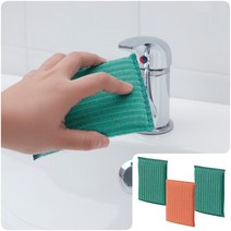 이케아 3p 스크럽 설거지 주방 수세미 식기 세척 브러쉬 솔 클리너 음식물 잘닦이는 스펀지 패드 업소 가정 식당 청소 프라이팬 냄비 접시 오래쓰는 심플한 PEPPRIG 페프리그