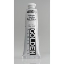 골든 이리디슨트 아크릴물감 60ml 시리즈 5_I.R Stainless Steel (Coarse)