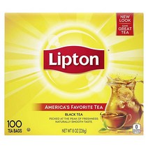 Lipton 블랙티 홍차 티백 100개입 100 천연 원료, 100 Count (Pack of 1)