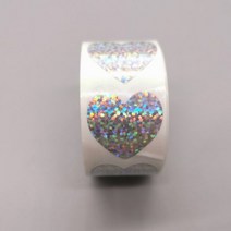 레이저 레벨기 레이저줄자 레이저수평자 하트 스타 스크래치 오프 스티커 1 인치 25x25mm 도트 컬러 메탈릭 홀로그램 게임 웨딩 카드 300 개, 마음
