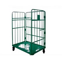 롤테이너 카트 운반 대차 물류대차 마트 창고 수레, 800x 600x1700 그레이 화이트 .