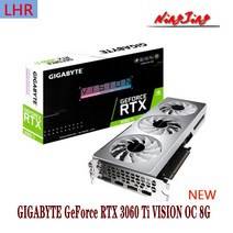 GIGABYTE GeForce RTX 3060 Ti VISION OC 8G RTX 3060TI 지원 AMD Intel 데스크탑 CPU LHR 신규, 한개옵션0