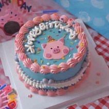 케이크 모형 홈파티 기념일 생일 미니어처 플레이트, 31 공작블루, 6인치