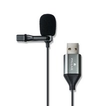 PC용 핀마이크 USB / 클립형 / 강의 스피치용 / 인터넷 방송 및 녹음 게임용, 531794