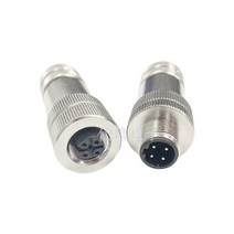 와이어 커넥터 구리터미널M12 항공 센서 커넥터 금속 플러그 헤드 이더넷 EtherCat Profinet Shield IP67 금도금 4 5 8 핀 A/B/D Core Eletri, 02 B-Coding_02 5P_02 Female