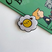 (1+1)물방울 접착제 사랑 에어백 브래킷 딸기 휴대 전화 그립톡, 라이트 오렌지 M51 오믈렛