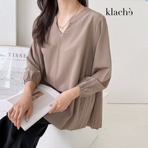 클라셰 77까지 링클셔링브이블라우스 CB2WBL036A
