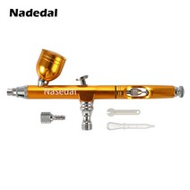 듀얼 액션 0.3mm 에어브러시 중력 피드 페인트 스프레이 건 케이크 장식 네일 아트 매, 02 NT-133G, 02 NT-133G