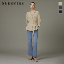 애플아울렛 쉬즈미스 SWWJKL31130 솔리드 벨티드 테일러드 재킷