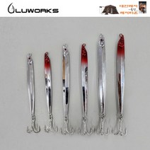 루웍스 LWJ-103 갈치메탈 삼치메탈지그 40g 60g 80g, 레드헤드40(g), 1개