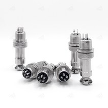 항공잭12mm 써큘러 콘넥터 플러그 커넥터 조립키트 갈치 갑오징어 낚시 집어등 보조배터리부품 DIY세트 케이블 트리거 써큘라 원형커넥터 항공원형플러그 군용커넥터 3PIN 1P