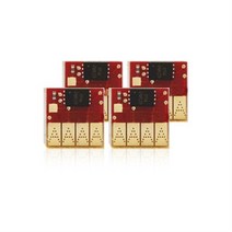 HP 7720 8720 8730 용 최신펌웨어 무한칩, 빨강