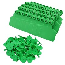 가축 귀태그 축사용품 빈 귀 태그 염소 양 돼지 호그 소 송아지 100Pcs, 브라운