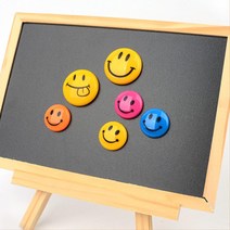 스마일 해피 냉장고 게시판 자석 보드용마그넷 문구, 1개, 소 5P (3cm)