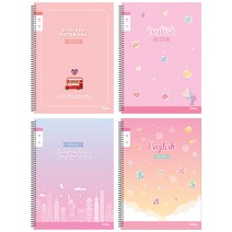 1000 초등 슬림 영어노트 좁은칸 여아용 11749 IB, 색상/디자인랜덤