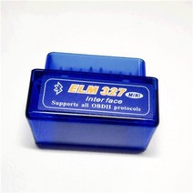 mini bluetooth elm327 v2.1 v1.5 auto obd 스캐너 코드 리더 도구 car 진단 도구 super elm 327 for android obdii prot, 블루 v1.5