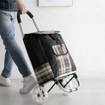 게자르샵[튼튼한 북유럽풍 스텐레스 접이식 쇼핑카트] 구루마 카트 손수레, 네이비, 1개
