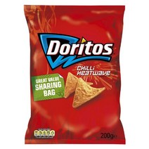 도리토스 칠리 히트 웨이브 나쵸 200g x 12팩 또띠아 또티아 Doritos Nacho Chilli Heatwave Tortilla