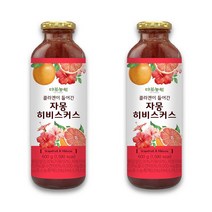다농원 콜라겐이 들어간 자몽 히비스커스 600gx2개 과일즙 코디얼 음료베이스