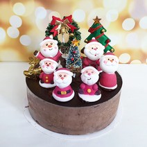 크리스마스 케이크 데코 머랭 (6종)-5개, 산타4번6개