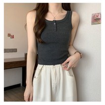 팡드리옷장 P_6100 여성 라운드 슬림 민소매 나시 티