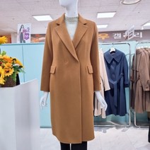 꼼빠니아 DP03 핸드메이드 모 롱 코트 혜링본 롱 코트 CACW0-WCH420 530