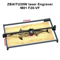 레이저조각기 각인기4다이오드 레이저 조각기 20W CNC 모듈 에어 어시스트 우드 커터 라우터 커팅 머신 듀, 02 M81-F20-VF