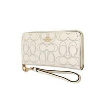 코치 가죽 지갑 COACH 아울렛 시그니처 레더 퍼포레이티드 집업어라운드 장지갑 C4715 IMCHKn210716 품