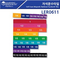 [러닝리소스]자석분수타일 Soft Foam Magnetic Rainbow Fraction Tiles [LER0611] _ 71017319EA