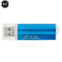 블랙박스sd카드리더기 microsd nfc c타입 멀티 카드 판독기 USB 2.0 전체 1 메모리 리더 어댑터 스틱 마이크로 (M2) 플래시 MMC RSMMC4 컬러, 금