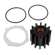 BIG AUTOPARTS Water Pump Impeller Raw Sea Impeller Repair Kit for for Johnson 09-812B-1 Yanmar 11977, Water Pump Impeller Repair Kit, Black