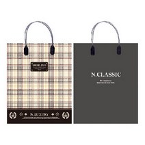 체크 2700 PP쇼핑백 대 390x485x130mm 색상랜덤, 없음