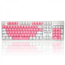 RiZUM 리줌 기계식 청축 키보드 화이트 RK201 키캡 V2, 상세페이지 참조, 단품, 단품