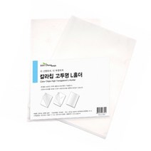 에코청운 L자 홀더 파일 A4, 투명, 60개입