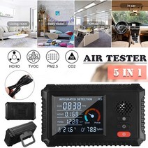 방사능측정기 라돈 세슘 식품 방사능 측정 가정용 휴대용 new tvoc hcho co2 포름알데히드 감지기 공기 품질 측정기 분석기 다기능 5 in1 디지털 lcd 가스 계량기