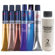 웰라 콜레스톤 퍼펙트 염색약 80g+산화제+염색비닐+장갑, 1개