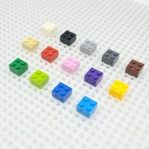 요고요 레고 호환 부품 커스텀 벌크 브릭 블럭 타일 플레이트 100G 소포장 패키지, [브릭 2 x 2] 베이지 100G