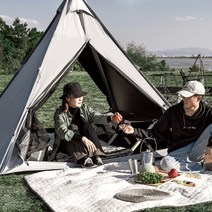 모비가든 캠핑 티피 텐트 A터워 인디언 블랙 코팅 차양 UV50+ 방풍 방수, 한개옵션0