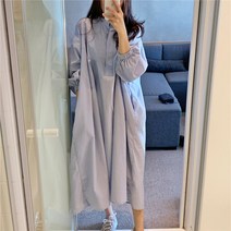임산부 출산 드레스 대형 롱 스커트 치마 원피스 빅