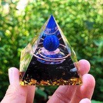 Orgone 피라미드 자수정 페리도트 크리스탈 에너지 Orgonite Emf 보호 명상 도구 석영 홈 장식 공예품, A08