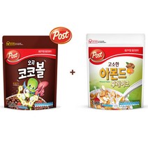 포스트 코코볼1kg+고소한아몬드후레이크1kg 시리얼, 2개, 1000g